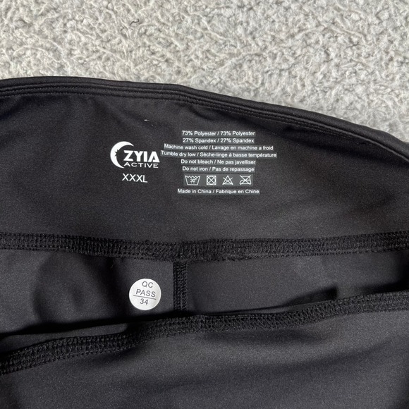 ZYIA ACTIVE NWT Black Light n Tight Pocket Hustle Shorts 8in XXXL Bike Shorts - Picture 3 of 11
